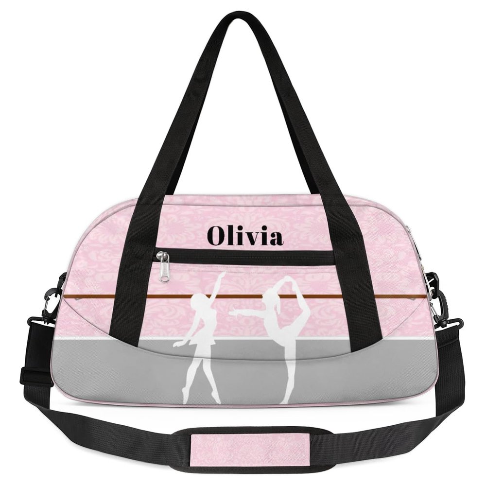 Custom Kids Duffel Overnight Bag Personalized Dance Bag Travel Duffel Bag for Girls Boys Customized Kids Gifts- Cute Balle