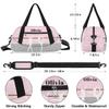 Custom Kids Duffel Overnight Bag Personalized Dance Bag Travel Duffel Bag for Girls Boys Customized Kids Gifts- Cute Balle view 3