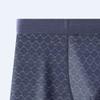 SWJGLITTR Men's Ice Silk Sports Underwear Traceless Boxer Briefs Mid-Waist Breathable Underpants (Blue A 3pc,X-Large) view 3