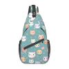 Cute Fox Bag Crossbody Travel Hiking Bags Mini Chest Backpack Casual Shoulder Daypack For Women Men Lightweight view 1