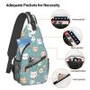 Cute Fox Bag Crossbody Travel Hiking Bags Mini Chest Backpack Casual Shoulder Daypack For Women Men Lightweight view 3