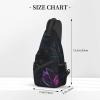 Black Mystery Bag Crossbody Travel Hiking Bags Mini Chest Backpack Casual Shoulder Daypack For Women Men Lightweight view 2