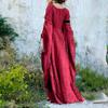 Fairy Godmother Costume for Women Medieval Fairy Cosplay Set Renaissance Costumes for Women Dress Renaissance Costumes Renaissance Outfit Dress Renaissance Dress Princess Costume Adult Wine view 2