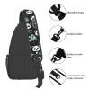 Black And White Panda Face Bag Crossbody Travel Hiking Bags Mini Chest Backpack Casual Shoulder Daypack For Women Men Lightweight view 4