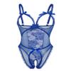 Avidlove Women Lingerie for Women Deep V Halter One Piece Teddy Bodysuit Royal Blue X-Large view 3