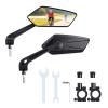 Bike Mirror, 1 Pair 360 Rotatable Bicycle Mirrors for Handlebars, Adjustable HD Wide Angle Bicycle Cycling Mirror, Bike Handlebar Rearview Mirror for Mountain Road Adult Bike, Ebike (Clear View) view 1