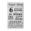 Gezxin 6 Months Sober Card For Men Women- Congratulations 6th Month Sobriety Gifts- One Day At A Time Metal Card view 1