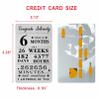 Gezxin 6 Months Sober Card For Men Women- Congratulations 6th Month Sobriety Gifts- One Day At A Time Metal Card view 2