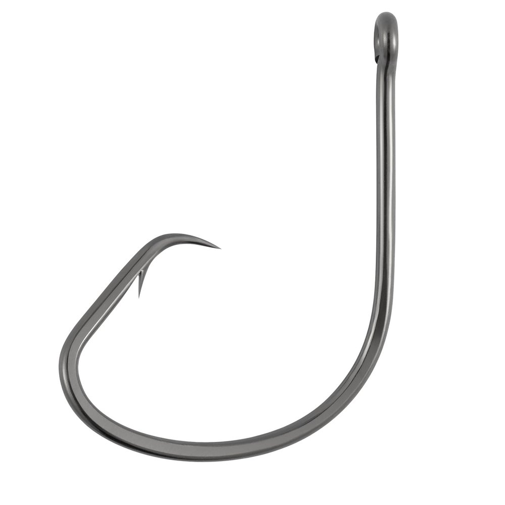 Dr.Fish 100 Pack Light Circle Hooks for Fresh & Saltwater Fishing, Offset Wide Gap Live Bait Fishing Hooks Bass Mackerel Striper Flounder Catfish 6/0