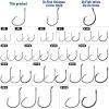 Dr.Fish 100 Pack Light Circle Hooks for Fresh & Saltwater Fishing, Offset Wide Gap Live Bait Fishing Hooks Bass Mackerel Striper Flounder Catfish 6/0 view 3