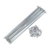 X AUTOHAUX 36pcs 14G J Bend Bicycle Steel Spokes 200mm 7.87" Cycle Spokes with Brass Nipples for Mountain Bike MTB view 1