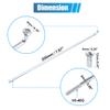 X AUTOHAUX 36pcs 14G J Bend Bicycle Steel Spokes 200mm 7.87" Cycle Spokes with Brass Nipples for Mountain Bike MTB view 3