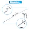X AUTOHAUX 36pcs 14G J Bend Bicycle Steel Spokes 240mm 9.45" Cycle Spokes with Brass Nipples for Mountain Bike MTB view 3