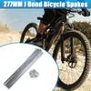 X AUTOHAUX 36pcs 14G J Bend Bicycle Steel Spokes 277mm 10.91" Cycle Spokes with Brass Nipples for Mountain Bike MTB view 2