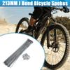 X AUTOHAUX 36pcs 14G J Bend Bicycle Steel Spokes 213mm 8.39" Cycle Spokes with Brass Nipples for Mountain Bike MTB view 2