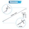 X AUTOHAUX 36pcs 14G J Bend Bicycle Steel Spokes 213mm 8.39" Cycle Spokes with Brass Nipples for Mountain Bike MTB view 3