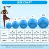 APEXUP Yoga Ball Exercise Ball, Anti Slip Stability Ball Chair, Heavy Duty Large Gym Ball for Fitness, Balance, Core Workout and Physical Therapy (XL (27"~30") 75cm, Blue) view 4