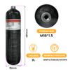 TUXING 4500Psi High Pressure Composite Cylinder, Scuba Tank, 3L Carbon Fiber Air Tank, CE Approved, Pcp Paintball Air Diving Tank (Empty Bottle) M18*1.5 (Green) view 3