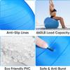 APEXUP Yoga Ball Exercise Ball Anti Slip Heavy Duty for Fitness, Balance & Core Workout (L (23"~26") 65cm, Blue) view 2