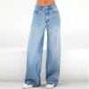 Women Wide Leg Jeans High Waist Baggy Jeans Boyfriend Jeans Loose Denim Pants Fashion Y2k Teen Girls Trousers Plus Size view 3