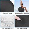 APEXUP Yoga Ball Exercise Ball Anti Slip Heavy Duty for Fitness, Balance & Core Workout (XL (27"~30") 75cm, Black) view 2