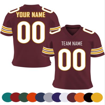 Custom Football Jersey Personalized Football Uniform Team Name Number T Shirts Customized for Men Youth Women Fans Gifts