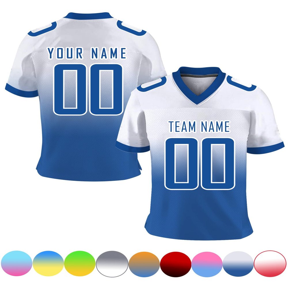 Custom Football Jersey Personalized Football Uniform Team Name Number T Shirts Customized for Men Youth Women Fans Gifts