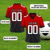 Custom Football Jersey Personalized Football Uniform Team Name Number T Shirts Customized for Men Youth Women Fans Gifts view 2