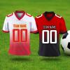 Custom Football Jersey Personalized Football Uniform Team Name Number T Shirts Customized for Men Youth Women Fans Gifts view 3
