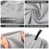 11-27ft Heavy Duty Boat Cover, Waterproof UV Protected 600D Marine Grade Oxford Cloth V-Hull Tri-Hull Runabout Bass Speedboat Cover, Grey,25to27FT: 1008x590cm view 3