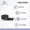 Everyday Yoga 6 Foot Yoga Strap D-Ring - Yoga Gear for Flexibility, Non-Slip Design Support, Range of Motion Training & Mindful Practice - True Navy view 4