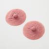 Aislor Silicone Self-priming Nipple Cover Fake Nipple Breast Forms Fake Areola for Crossdresser Mastectomy Party Drag Queen Pink 3X-Large view 3