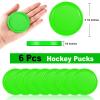 3 1/4 Inches Air Hockey Pucks 6 Pack Full Size Heavy Replacement Pucks for Game Tables Equipment Accessories (Green) view 2