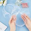 BENECREAT Elegant Mesh Veil Headband with White Rhinestones - 2pcs Headpiece for Bridal Wedding & Tea Party view 3