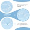 BENECREAT Elegant Mesh Veil Headband with White Rhinestones - 2pcs Headpiece for Bridal Wedding & Tea Party view 4