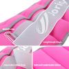 Adjustable Ankle Weights for Women Men 1-6 LBS 1 Pair Wrist Leg Arm Weights with Removable Weight, Strength Training Weight for Jogging, Walking, Running, Fitness, Gym Workout, Rose Red view 2