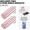Ankle Weights, Wrist Leg Arm Weights for Women Men Kids with Adjustable Straps, Strength Training Weighted for Jogging, Running, Walking, Fitness, Gym Workout - 1LBS Pair (0.5 LB Each Weight), Light view 2