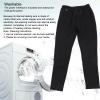 Topyond Heated Pants for Men, 3-Zone USB Electric Heating with 15s Fast Warm, Adjustable Thermal Underwear for Skiing Hiking Camping, Cold Weather Base Layer Gift (28In) Black view 3