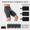 WRAGCFM Men's Compression Shorts with Pockets Running Workout Athletic Active Underwear Shorts view 2