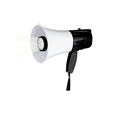 Fashion Bullhorn Handheld Megaphone 30w High Power Megaphones Mp3 Voice Record Bullhorn Speaker with Led Lights Clear Voice Megaphone Speaker Lightweight