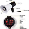 Fashion Bullhorn Handheld Megaphone 30w High Power Megaphones Mp3 Voice Record Bullhorn Speaker with Led Lights Clear Voice Megaphone Speaker Lightweight view 2