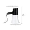 Fashion Bullhorn Handheld Megaphone 30w High Power Megaphones Mp3 Voice Record Bullhorn Speaker with Led Lights Clear Voice Megaphone Speaker Lightweight view 4