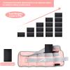 Adjustable Ankle Weights for Women Men 15lbs Pair Leg/Wrist/Arm Weight Straps with Removable Weight for Yoga, Walking, Running, Aerobics, Gymnastics, Physical Therapy, Pink view 3