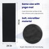 Everyday Yoga Microfiber Yoga Mat Towel - High Absorbency, Non-Slip Design & Soft Quick-Dry Material for Hot Yoga, Fitness & Mindful Practice - Black view 4