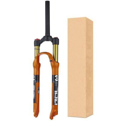 ZECHAO Mountain Bike Suspension Forks,26/27.5/29in Shock Absorber Spring Front Fork 9mm Quick Release Magnesium Alloy Air Bike Fork Outdoor (Color : Straight Manual Lock, Size : 27.5inch)