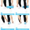 Adjustable Ankle Weights for Women Men 1-5 LBS 1 Pair Wrist Leg Arm Weights with Removable Weight, Strength Training Weight for Jogging, Walking, Running, Fitness, Gym Workout, Sky Blue view 4