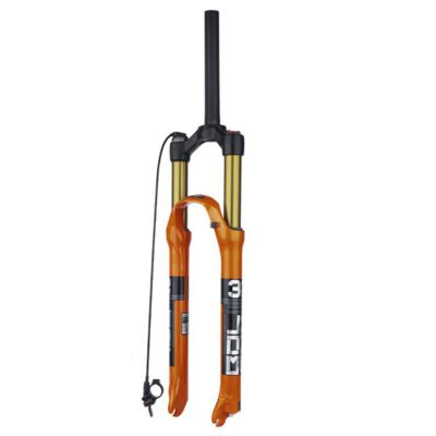 ZECHAO 26/27.5/29inch Mountain Bike Suspension Fork,Aluminum Alloy 125mm Travel Quick Release Disc Brake Air Supension Front Fork Outdoor (Color : Straight Remote Lock, Size : 29inch)