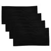 Magic Feier 4 Pack Girls Strapless Bra Full Cup Cotton Bra with Removable Padding for Girls 8-14 Years (Black) view 1