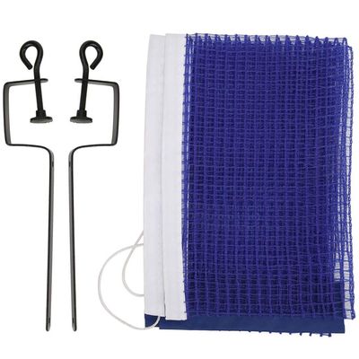 OUKENS Tennis Table Net with Bracket,Portable Simple Polyester Tennis Table Ping Pong Net with Metal Bracket, Sports Replacement Accessories,Easy Setup (Blue)