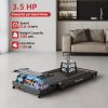 Hccsport Treadmill with Incline, 3 in 1 Under Desk Treadmill Walking Pad with Removable Desk Workstation 3.5HP Foldable Compact Walking Treadmills for Home Small Office with Wristband Remote Control view 4
